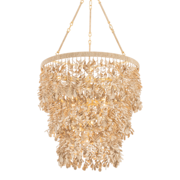 Corbett Naxos Chandelier, 76 cm, Vintage Gold Leaf