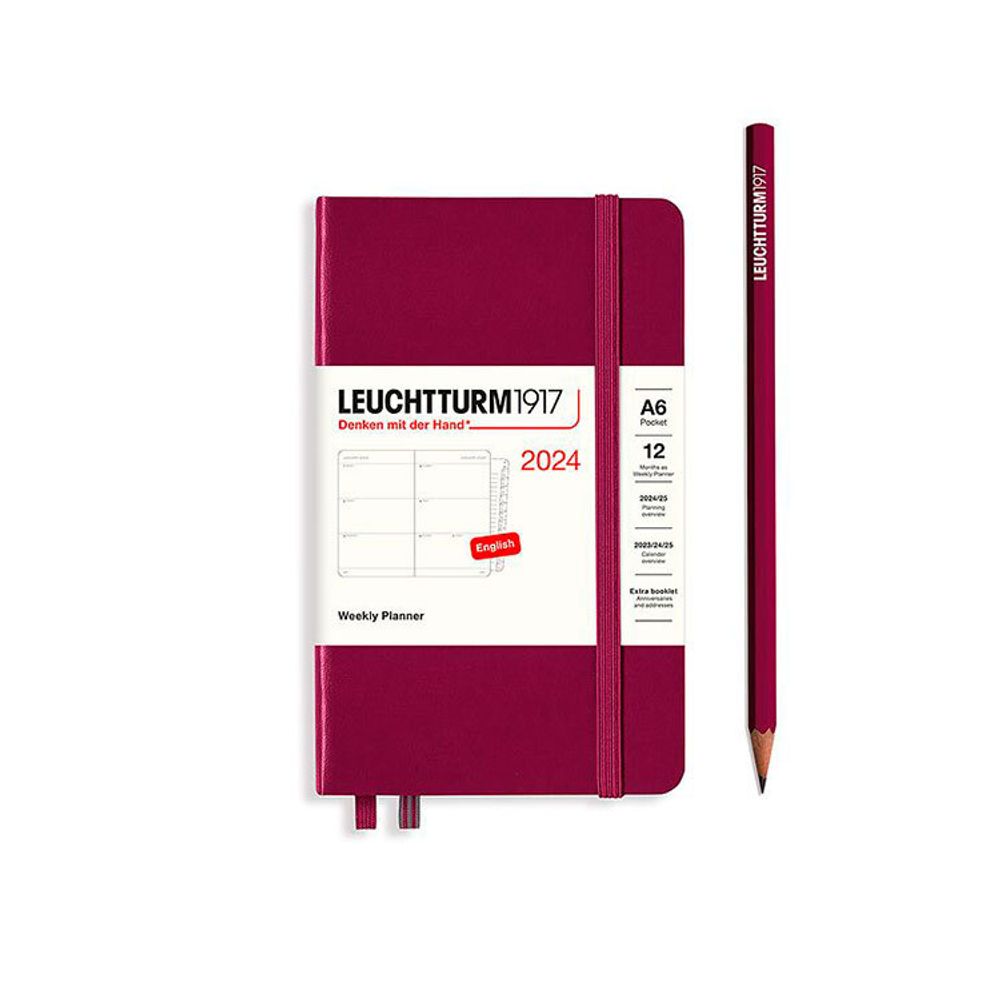 Еженедельник Leuchtturm1917 A6 бордовый (367630)