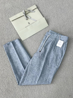 Льняной костюм Brunello Cucinelli