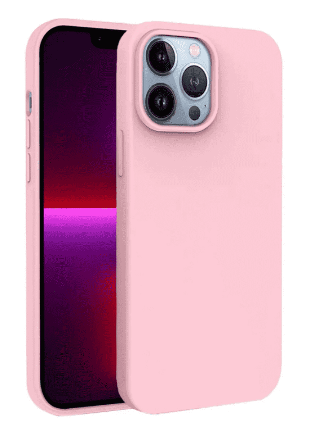 Чехол-накладка  i-Phone 13 Pro Silicone icase  №12 розовая
