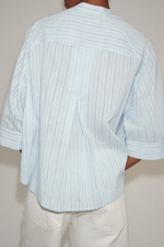 Асимметричная рубашка в полоску — ZW COLLECTION — ZARA