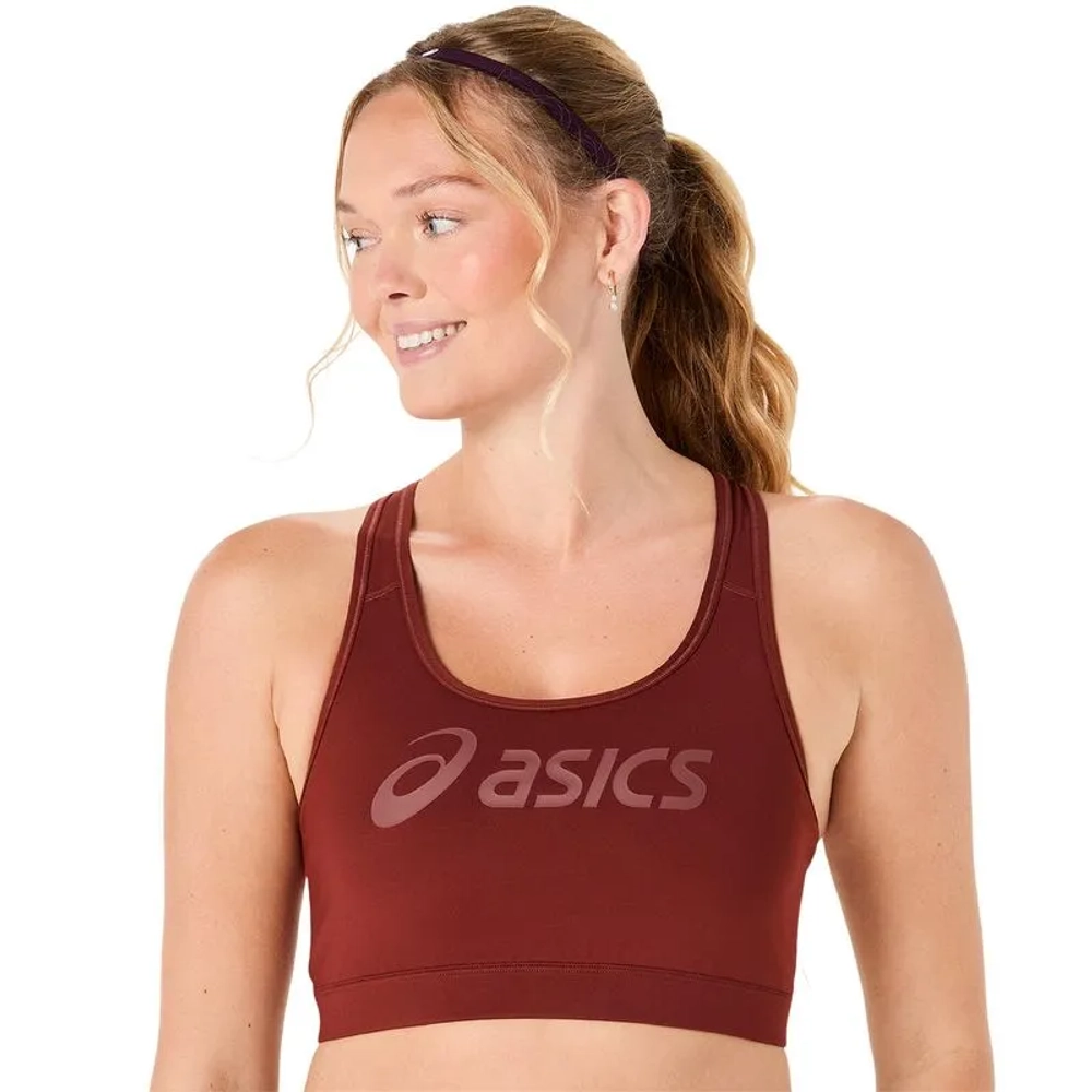 Теннисный бюстгальтер Asics Essential Logo Padless - singed red