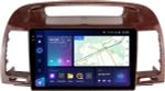 Магнитола для Toyota Camry 30 2001-2006 (рамка дерево 1) - Teyes CC3-2K монитор 9.5" 2K QLED на Android 10, Быстрая, CarPlay, 4G SIM-слот