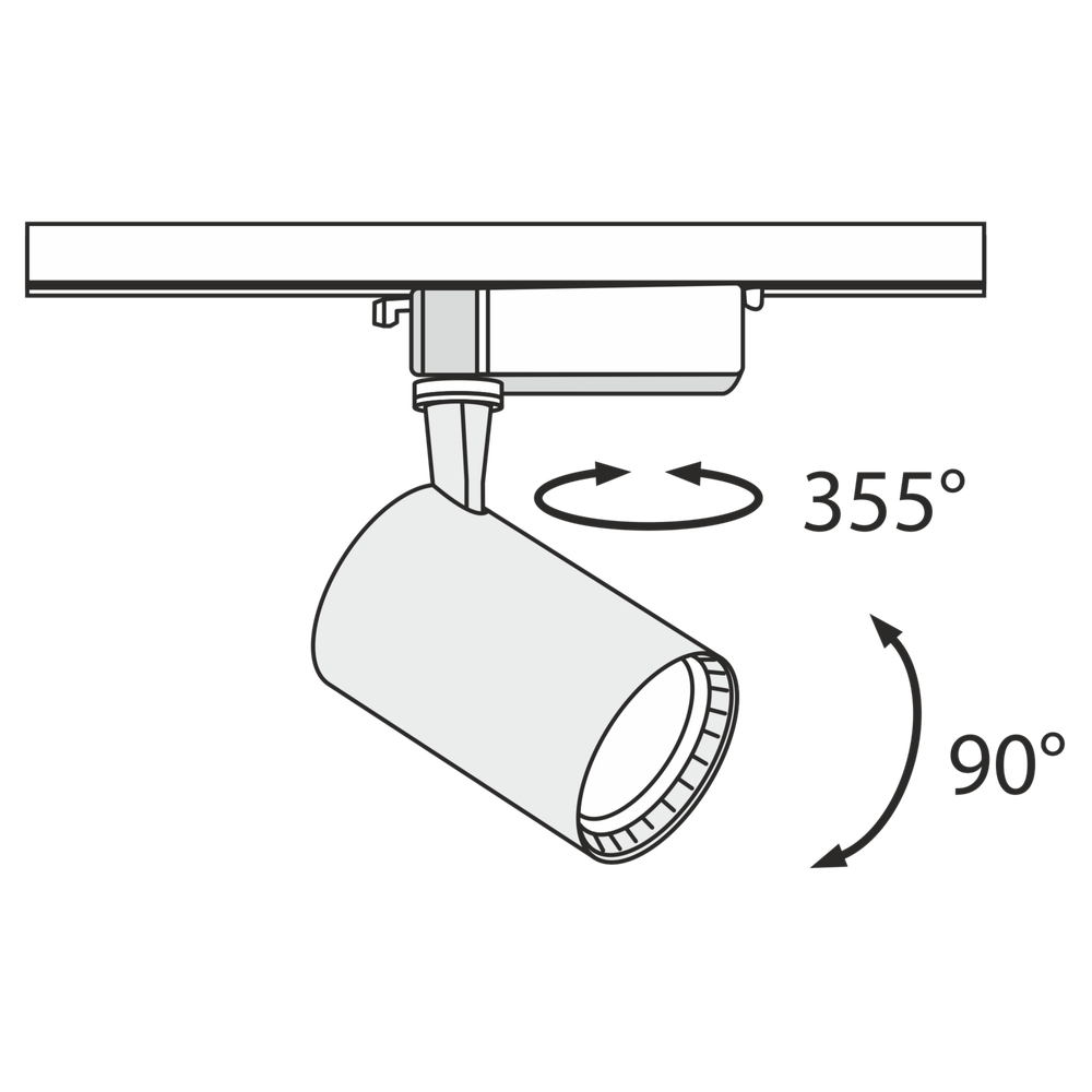 Трековый светильник Technical TR003-1-12W3K-B
