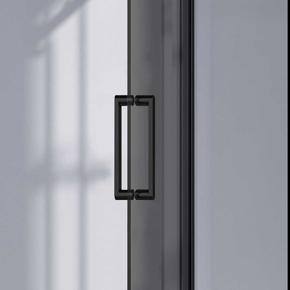 Душевой уголок Vincea Комо-Н (Como-N) VSR-4CN9016CGB, 1600*900, черный, стекло тонированное