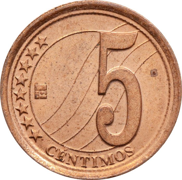 5 сентимо 2009 Венесуэла