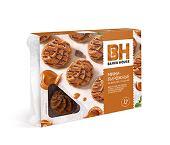 Мини-пирожные крошковые Baker House вареная сгущенка 240г (10шт)