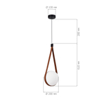 Светильник подвесной MOONBAG E27 1х60W