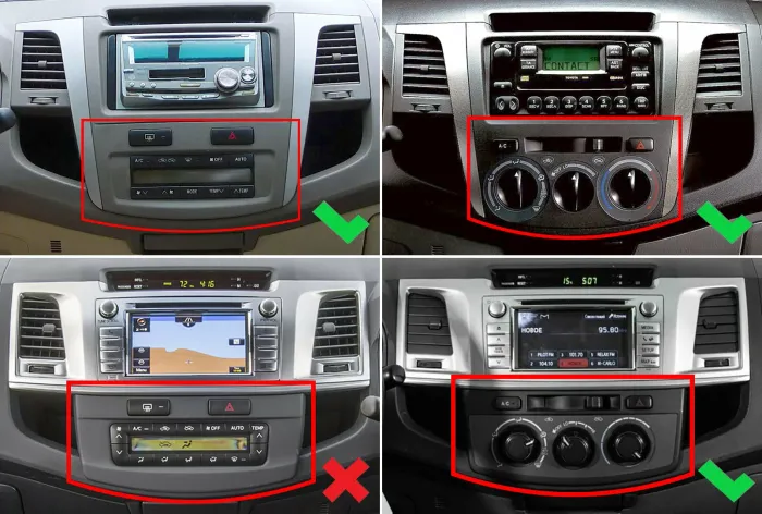 Магнитола для Toyota HiLux 7 2004-2015 - Kuberg монитор 12.3" в стиле Audi на Android 13, Быстрая, CarPlay, 4G SIM-слот