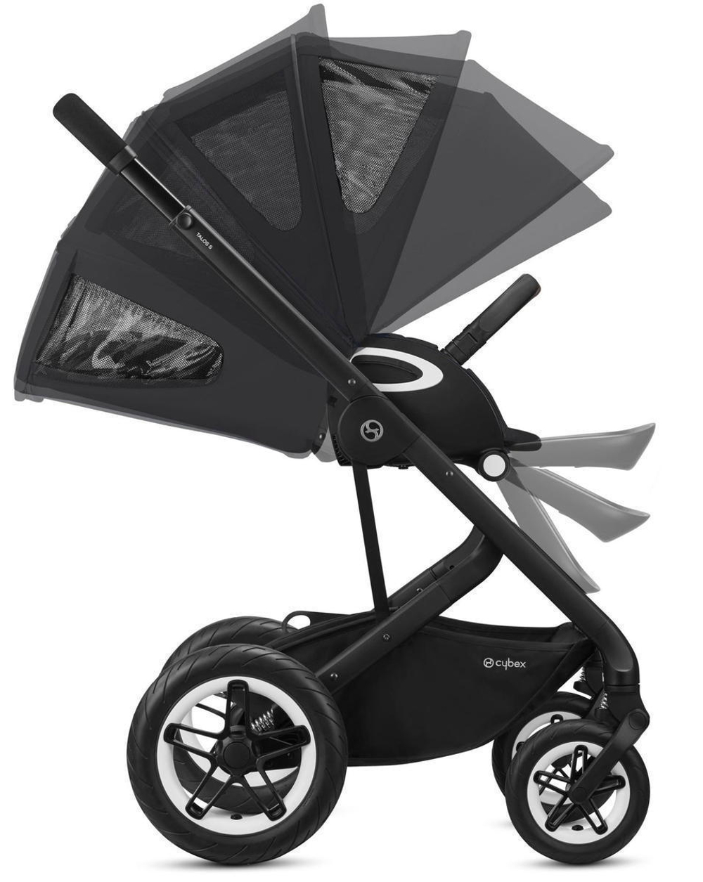 Коляска Cybex Talos S Lux BLK complete Cloud G Lava Grey 3 в 1 Moon Black с дождевиками
