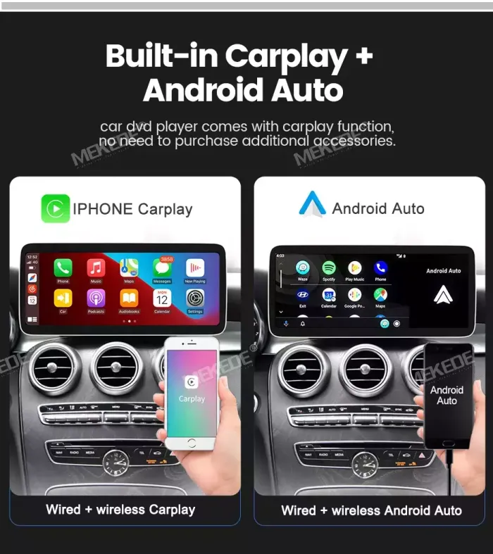 Магнитола для Mercedes-Benz CLS 2012-2013 NTG 4.5 - Kuberg MKD монитор 12.5", Android 11, Быстрая, CarPlay, SIM-слот