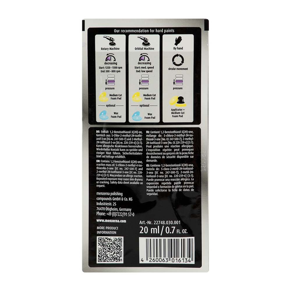 Полировальная паста Menzerna One-step Polish 3 in 1