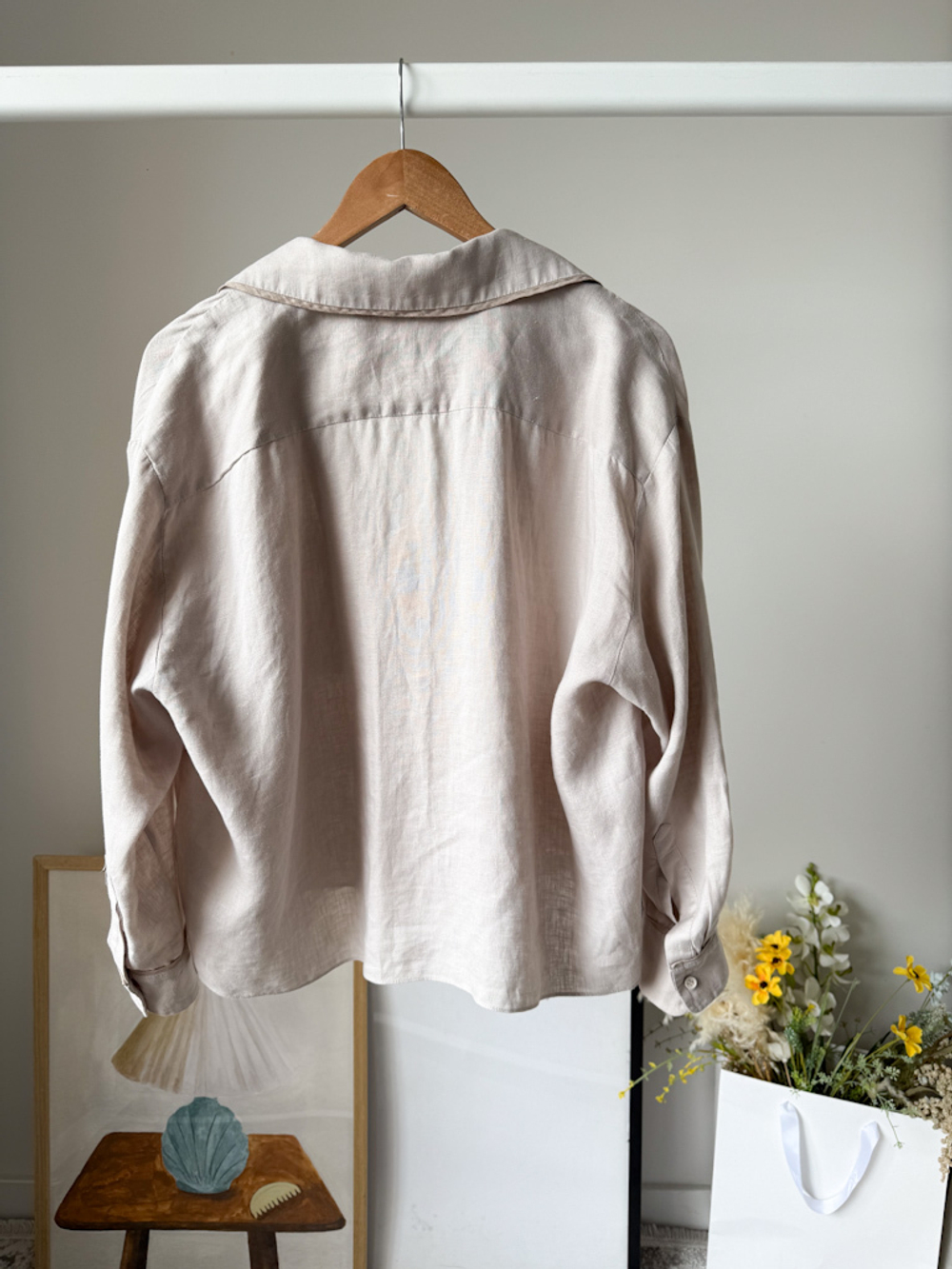Льняная рубашка Zara , М