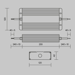 Источник напряжения Technical PSL008-400W-48V-IP67