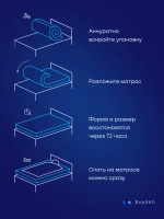 Матрас БайЛюкс, 26 см, средняя жесткость, независимые пружины