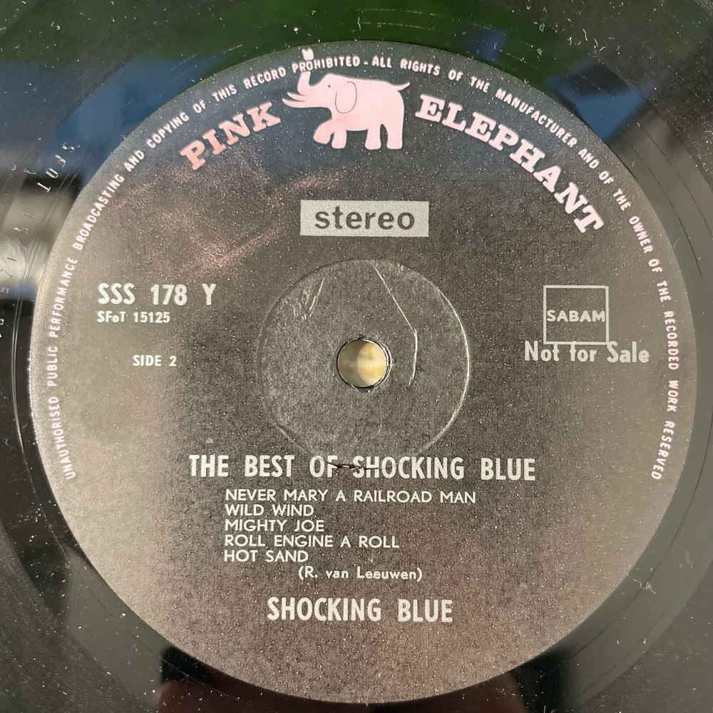 Винтажная виниловая пластинка LP Shocking Blue, The Best Of Shocking Blue (Бельгия 1973) Pink Elephant