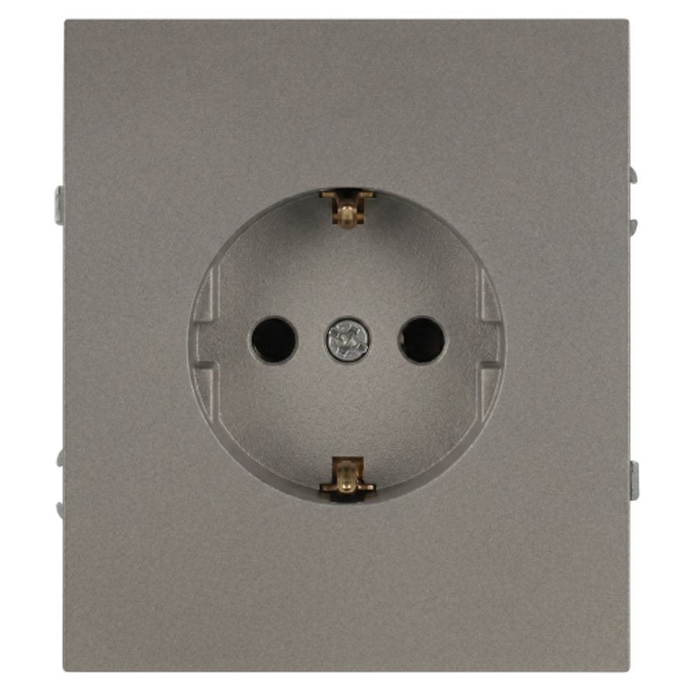 Розетка ЭРА Arktik 16-2101-07 с заземлением 2P+E Schuko 16А-250В титан | Эра Arktik