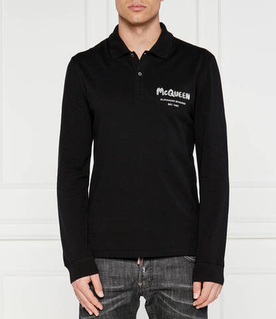 Поло Alexander McQueen - черный(750677 QXAAK)