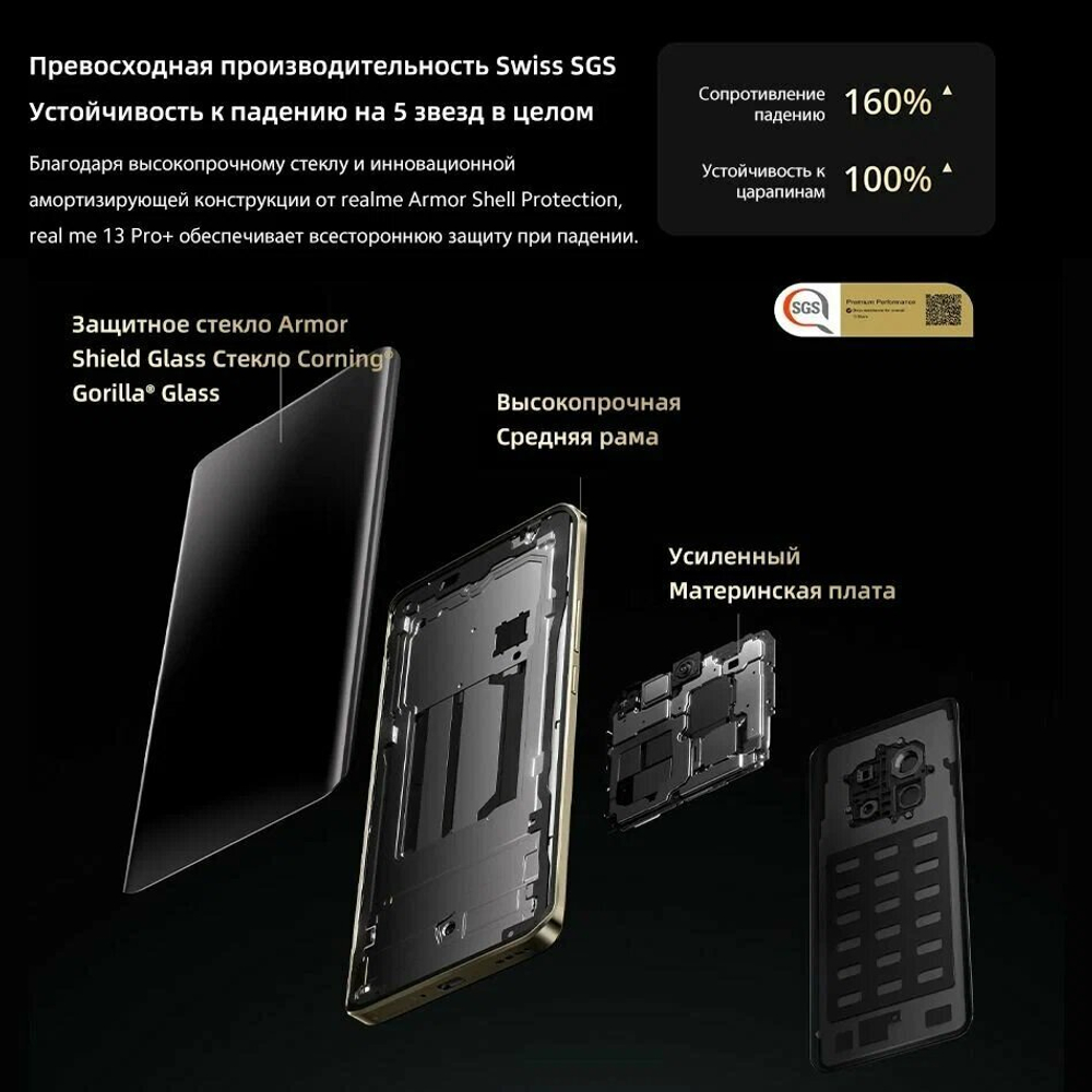 Смартфон Realme 13 Pro Plus 12/512GB, Dual nano SIM, Global, Monet Gold