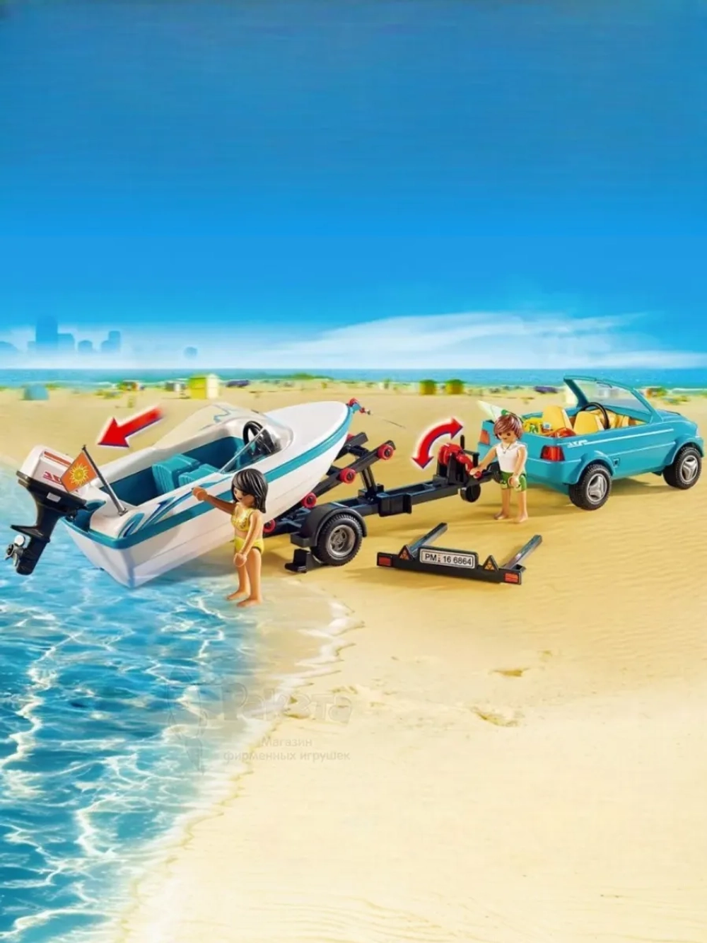 Набор Пикап для серферов с катером Playmobil 71589