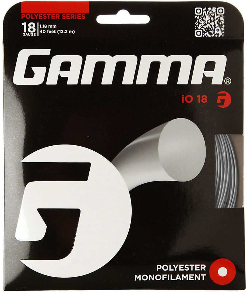 Струны теннисные Gamma iO (12.2 m) - silver