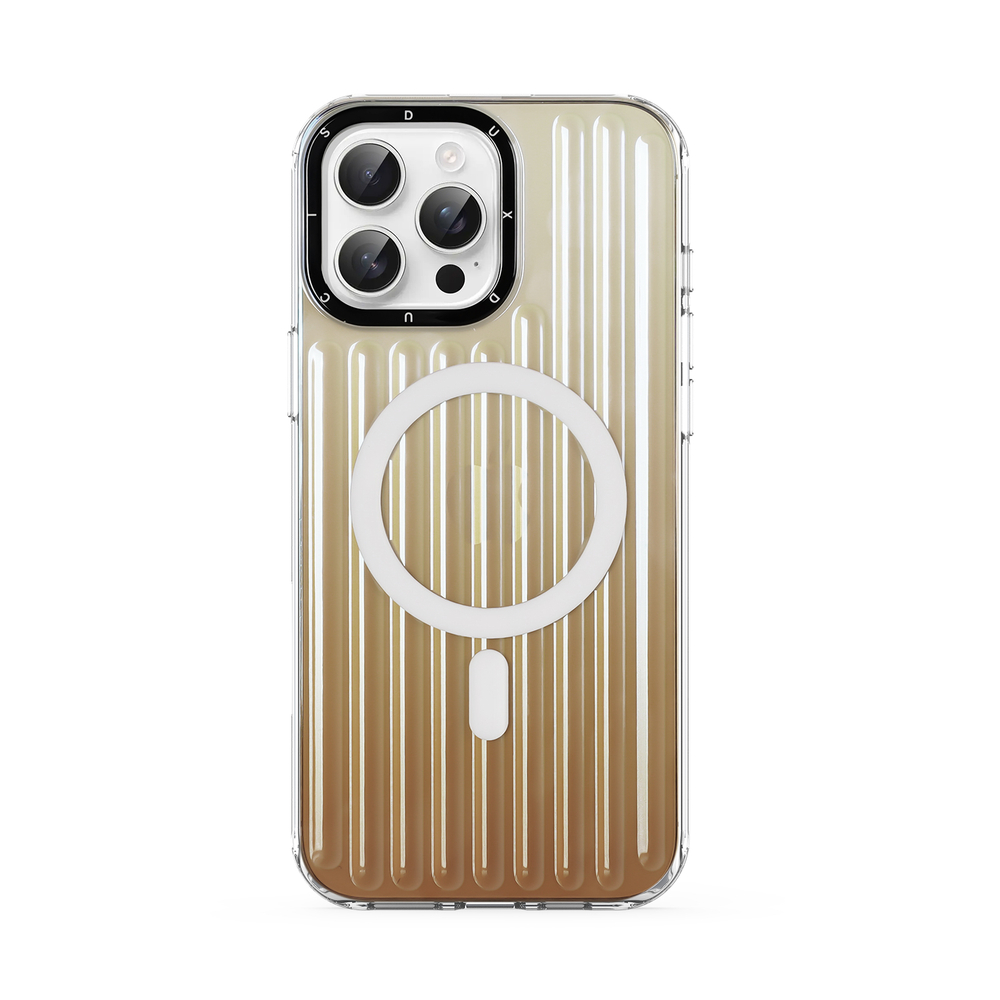 Усиленный прозрачный чехол (Gradient Desert Gold) с поддержкой MagSafe от Dux Ducis для iPhone 16 Pro, серия Zest Series Case