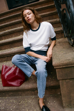 ФУТБОЛКА С ДЕКОРАТИВНЫМ КАНТОМ — ZARA