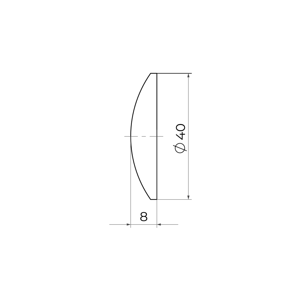Демпфер настенный DSW-40 INV прозрачный