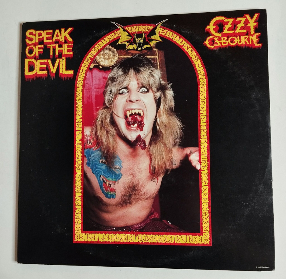 Винтажная виниловая пластинка LP Ozzy Osbourne Speak Of The Devil плюс 7 дюймовка (Japan 1982) (No Obi)