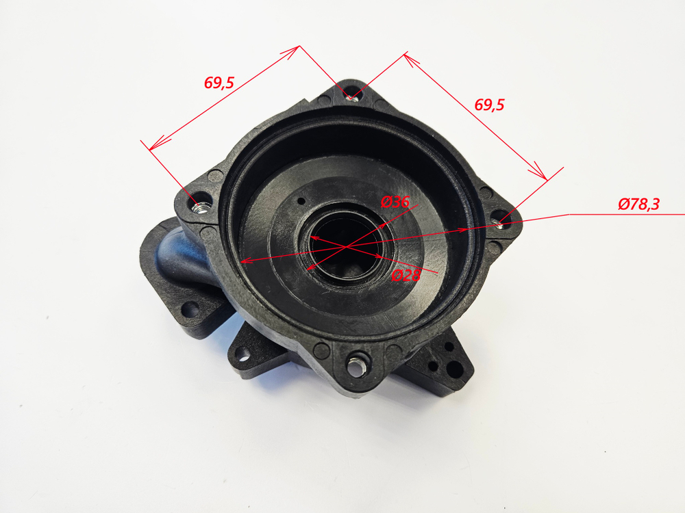 Крышка насоса (улитка без воздухоотводчика) для BAXI Eco Compact/Eco-5 Compact/Fourtech/Main Four/Main-5 (арт. 710648600-3, 710820200-3, 721957600-3)