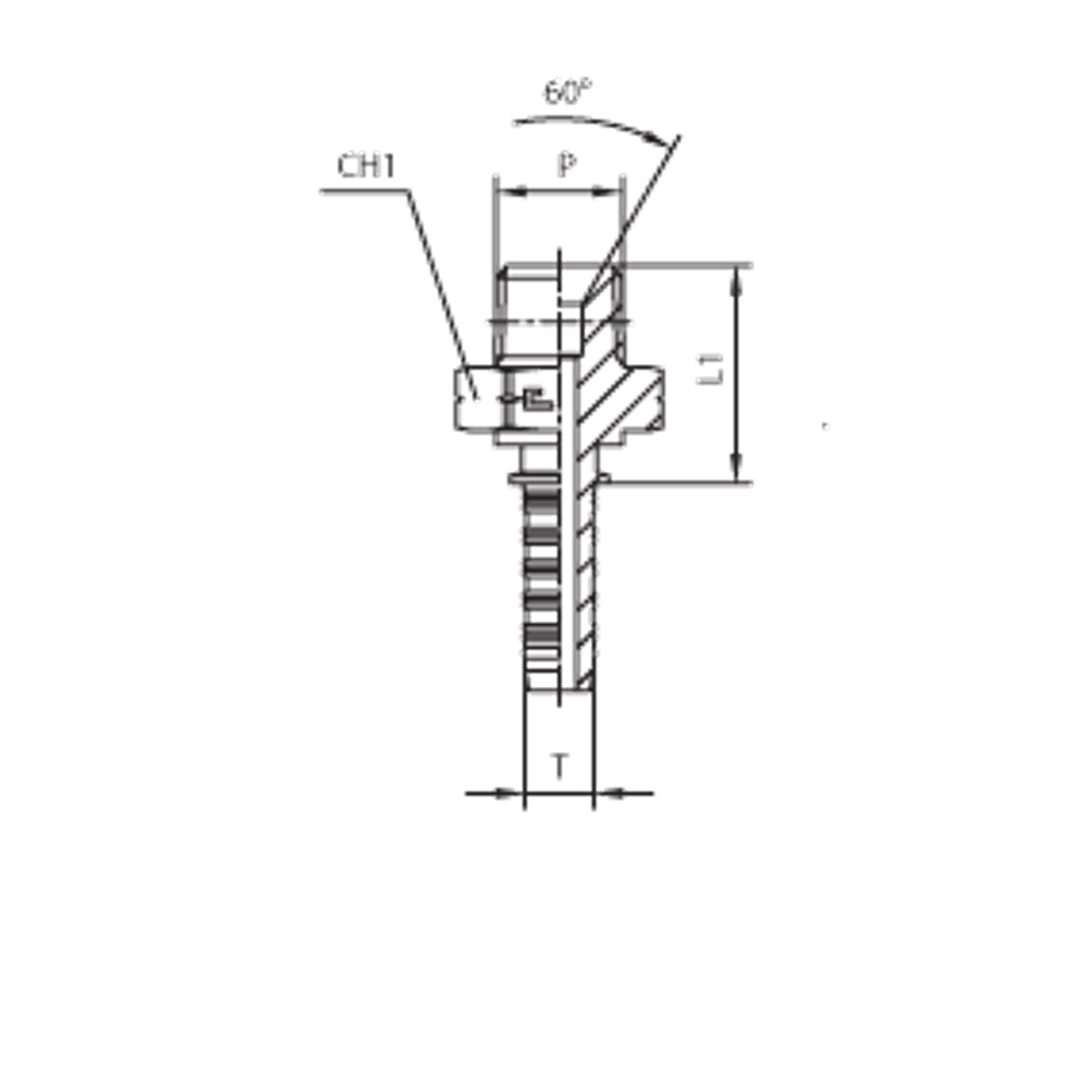 Фитинг DN 16 NPTF 3/4