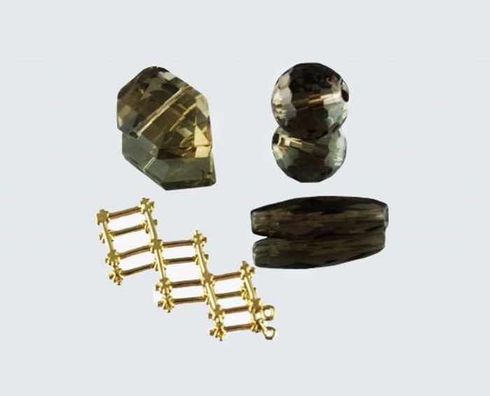 Серьги из Раухтопаза