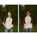 Футболка Called a Garment Kaybug "Cream + Сoffee Brown"