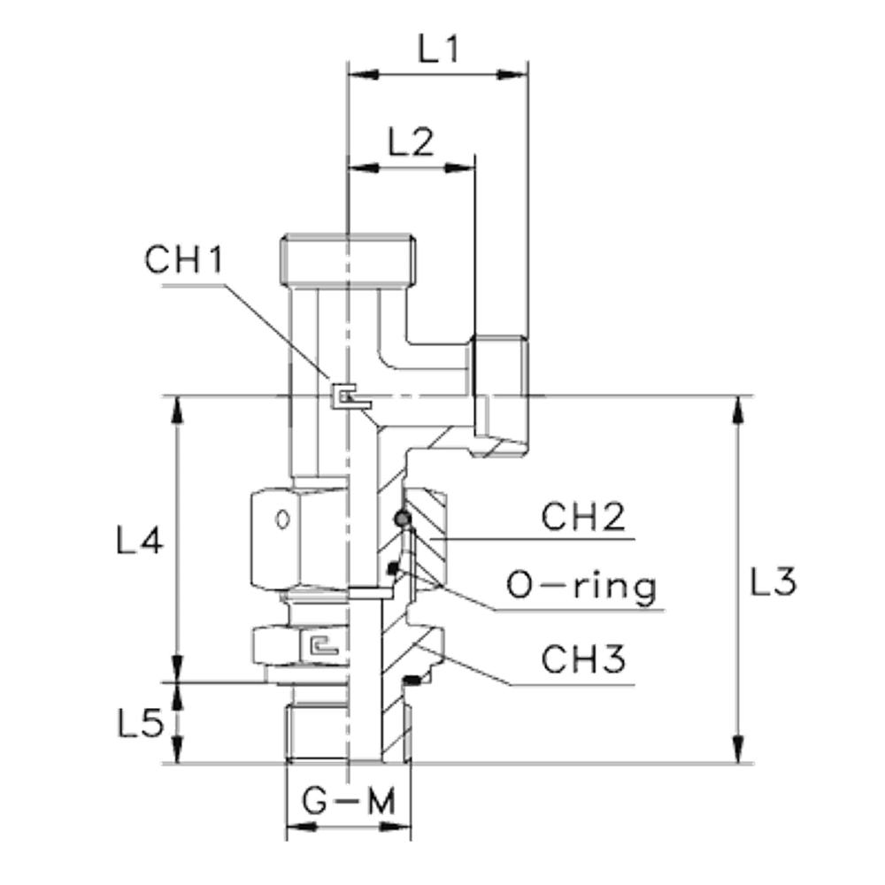 Штуцер FNLE DL12 16x1.5 (корпус)