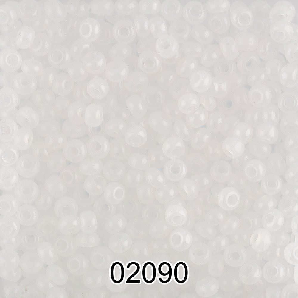 Бисер Preciosa 10/0 (2.3 мм), 500 г, 02090 (Ф089) белый