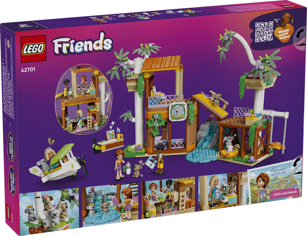 Конструктор Лего Френдс Центр обитания и защиты коал 42701 | LEGO Friends Koala Habitat & Care Center 521 деталь | 7+