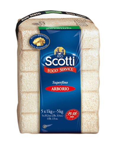 Рис Арборио Risо Scotti шлифованный длиннозерный 5кг (1000 г x5)
