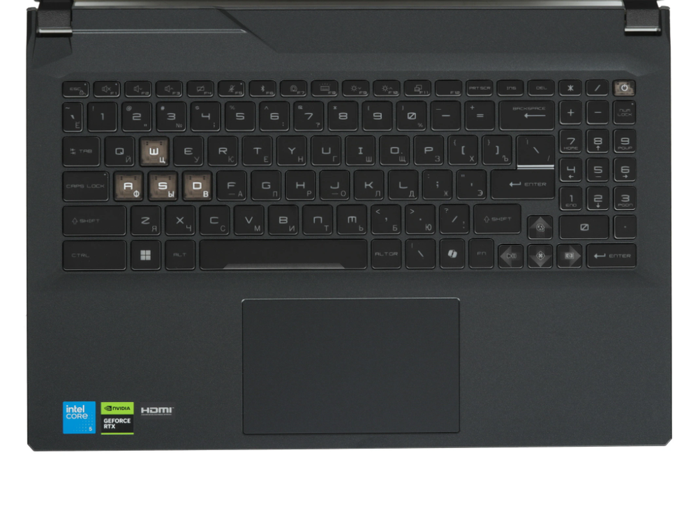 15.6" Ноутбук MSI Cyborg 15 A12VF-009NL (1920x1080, Intel Core i5-12450H, RAM 16ГБ, SSD 512ГБ, NVIDIA GeForce RTX 4060, OS Windows)
