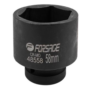 Головка ударная 1'', 58мм (6гр.) Forsage F-48558