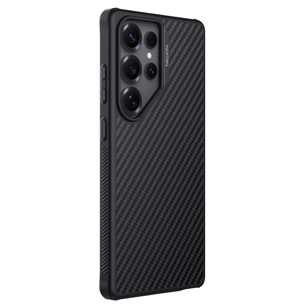 Чехол с MagSafe покрытый углеродным волокном от Nillkin для Samsung Galaxy S25 Ultra, серия Synthetic Fiber Pro Magnetic Case