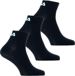 Теннисные носки Fila Quarter Plain Socks 3P - небесный