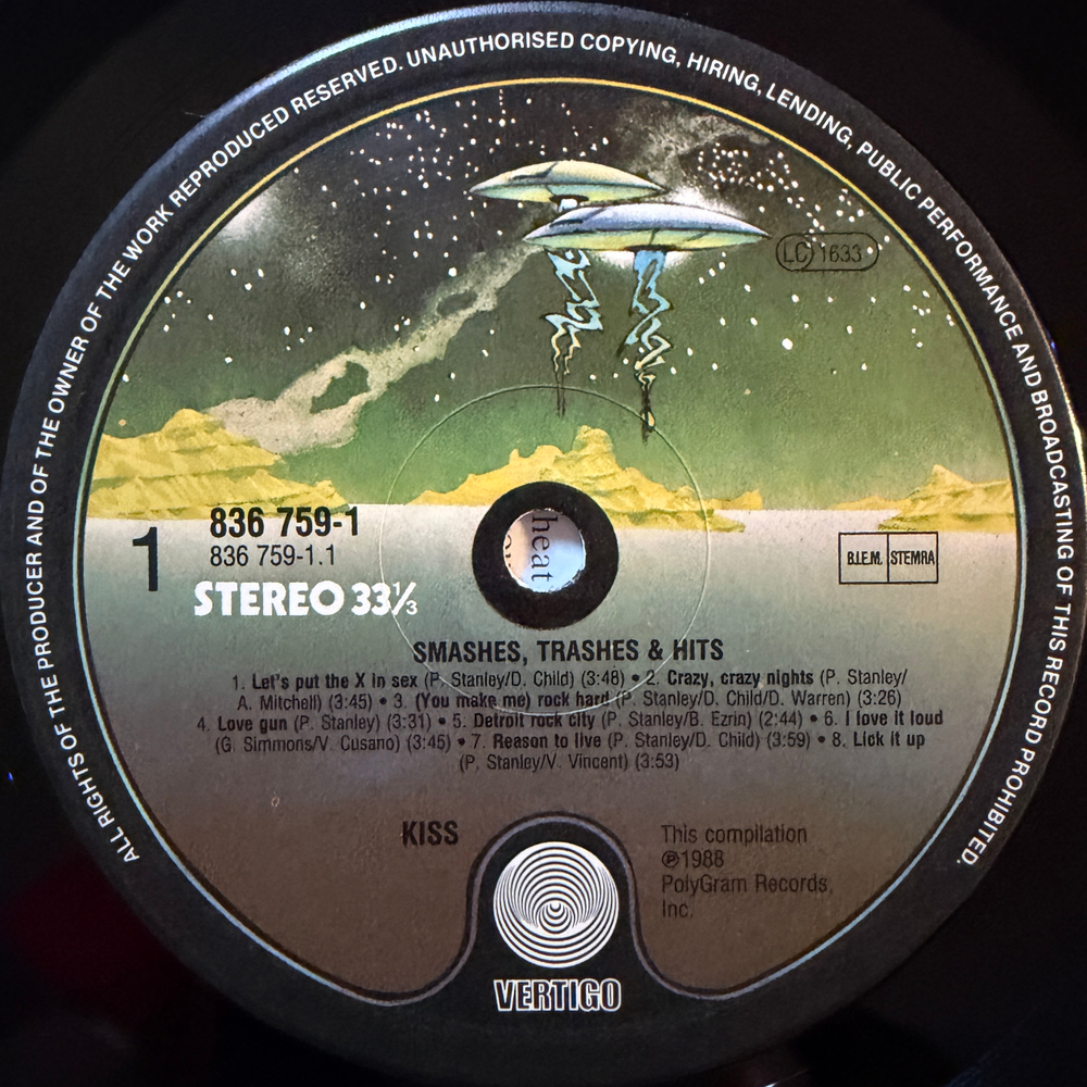 Kiss – Smashes, Thrashes & Hits (Европа 1988г.)