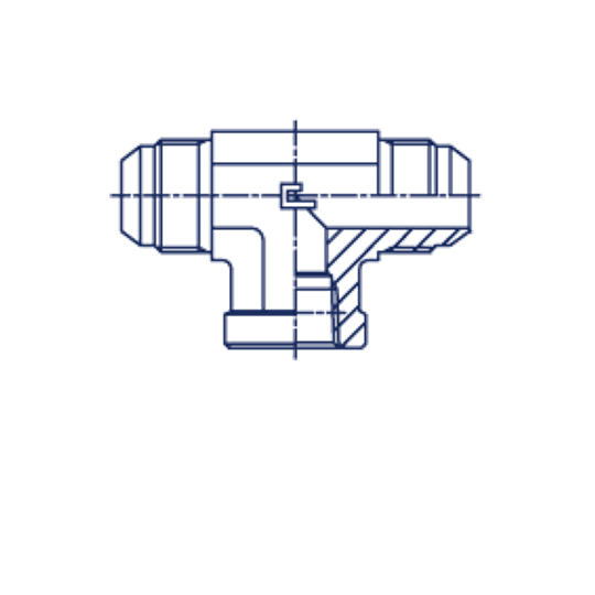 Соединения T-образные с внутренней резьбой NPT (развальцовка 37°) CAST