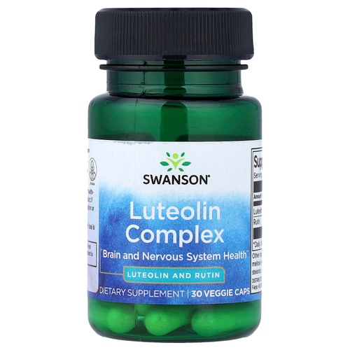 Swanson Vitamins, комплекс с лютеолином, 30 растительных капсул