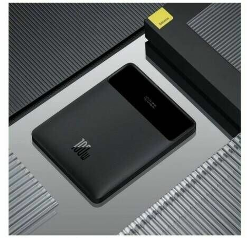 Внешний аккумулятор повербанк чёрный Power Bank 20000mAh 100W BASEUS PPBLD100-X