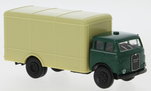 Грузовик Büssing LU 11 Фургон, темно-зеленый/бежевый, 1960, 1:87