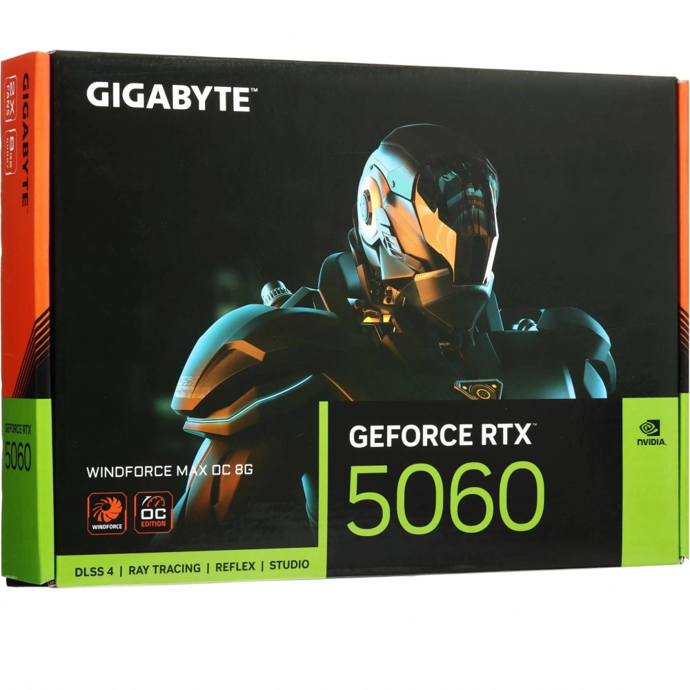 Видеокарта GigaByte RTX5060 WINDFORCE MAX OC 8GB (GV-N5060WF2MAX OC-8GD)