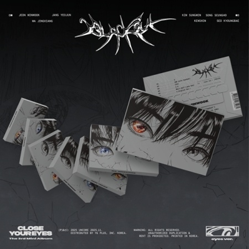 Альбом CLOSE YOUR EYES - BLACKOUT The 3rd Mini Album EYES 7 Version SET