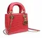 Сумка женская Dior Lady Dior, модель мини-формата розовый