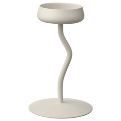 IKEA SILVERPÄRON  (ИКЕА СИЛВЕРПЭРОН)  -  Подсвечник для свечи-столбика - белый 20 см